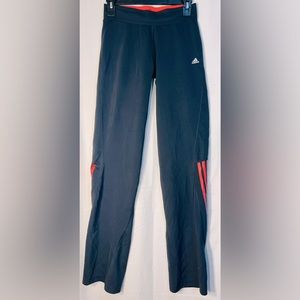 Adidas Women’s Dark Gray / Coral Track Climalite Pants Size S.